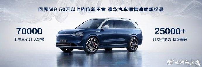 智界S7上周末两天大定超2000台